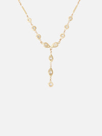 Hailey Diamond Necklace,JACQUIE AICHE,YELLOW GOLD,Image 3