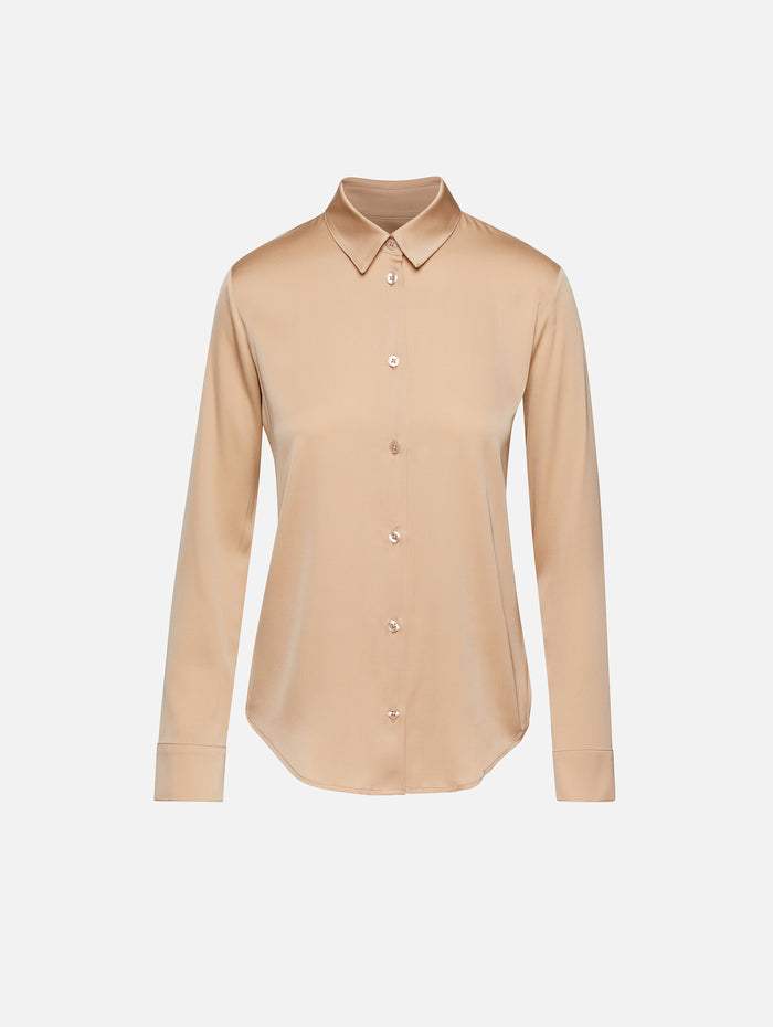 Summer Silk Blouse,ELYSEWALKER LABEL,NUDE,Image 1