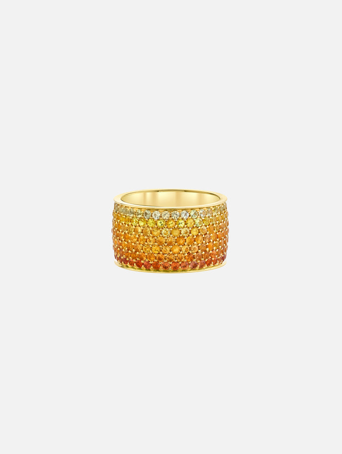 Sunrise Ombre Cigar Ring,EMILY P WHEELER,YELLOW GOLD,Image 1