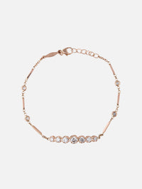 7 Diamond Kate Smooth Bar Bracelet,JACQUIE AICHE,ROSE GOLD,Image 1