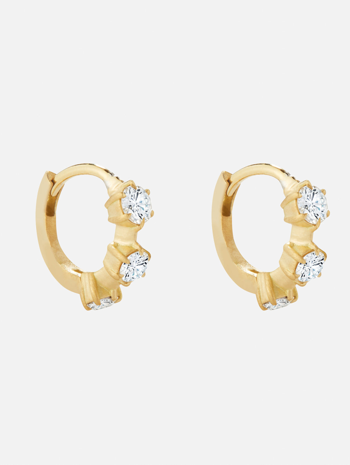 Kismet Mini Huggies,JADE TRAU,YELLOW GOLD,Image 1