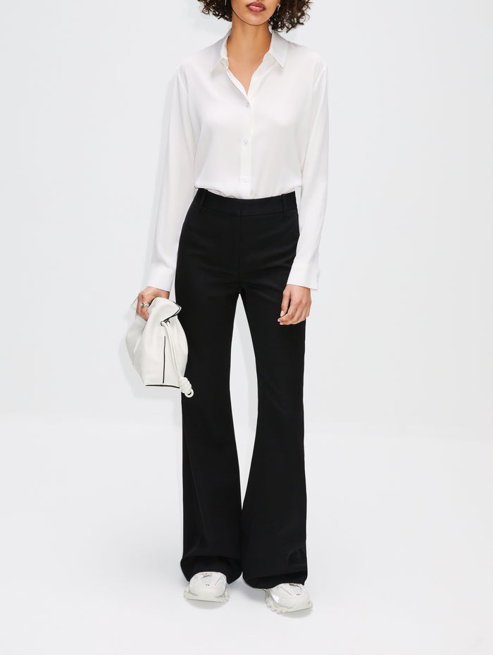 Summer Silk Blouse,ELYSEWALKER LABEL,CREAM,Image 1