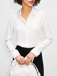 Summer Silk Blouse,ELYSEWALKER LABEL,SKY BLUE,Image 8