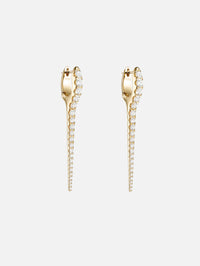 Medium Lola Needle Earrings,MELISSA KAYE,YELLOW GOLD,Image 1