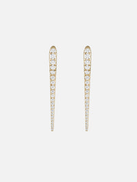 Medium Lola Needle Earrings,MELISSA KAYE,YELLOW GOLD,Image 3