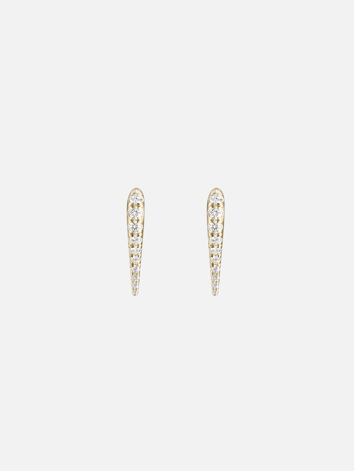 Mini Lola Needle Earrings,MELISSA KAYE,YELLOW GOLD,Image 3