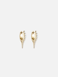 Mini Lola Needle Earrings,MELISSA KAYE,YELLOW GOLD,Image 1
