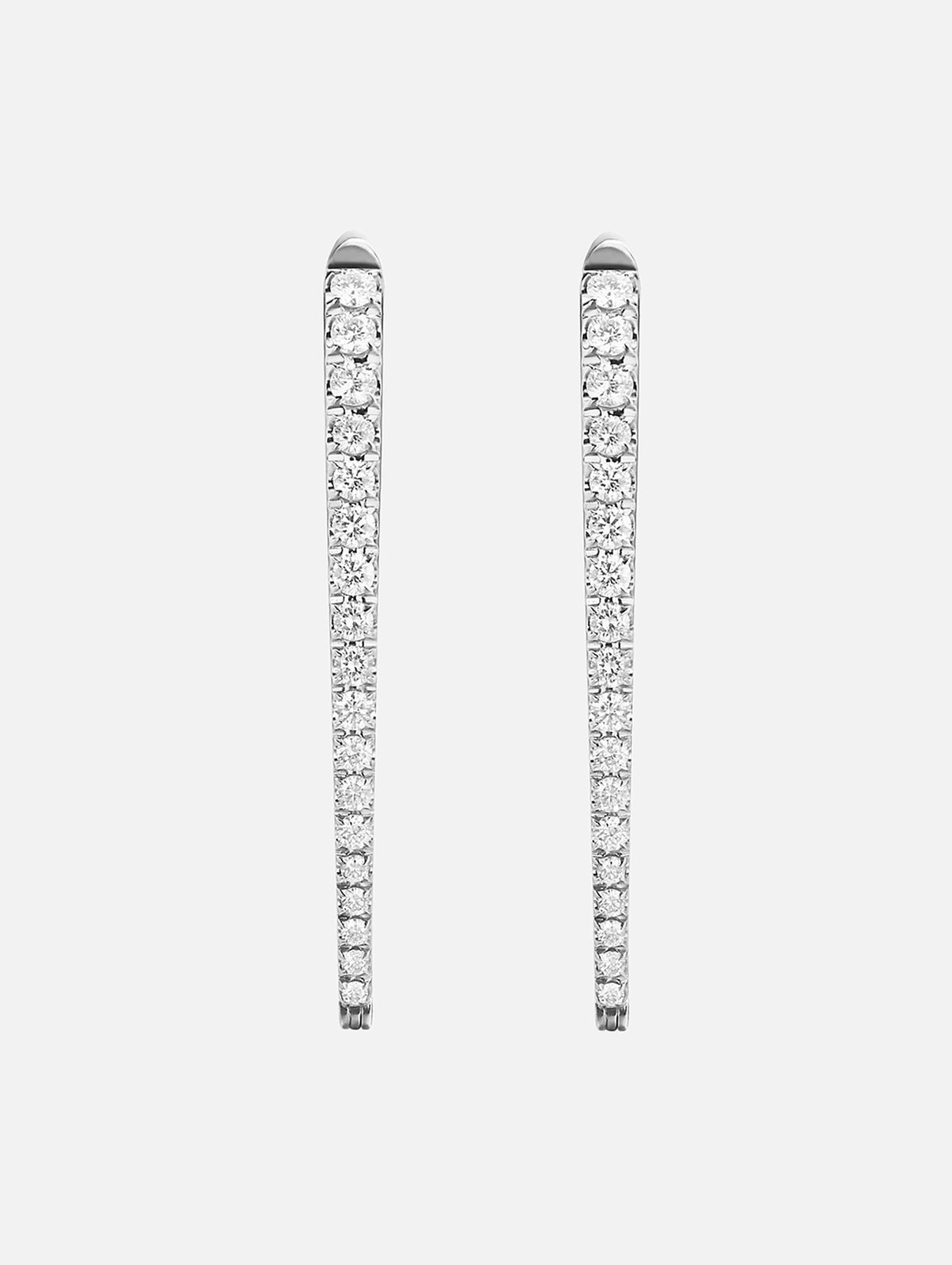Large Cristina Earrings,MELISSA KAYE,WHITE GOLD,Image 3