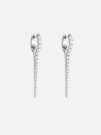 Medium Lola Needle Earrings,MELISSA KAYE,WHITE GOLD,Image 1