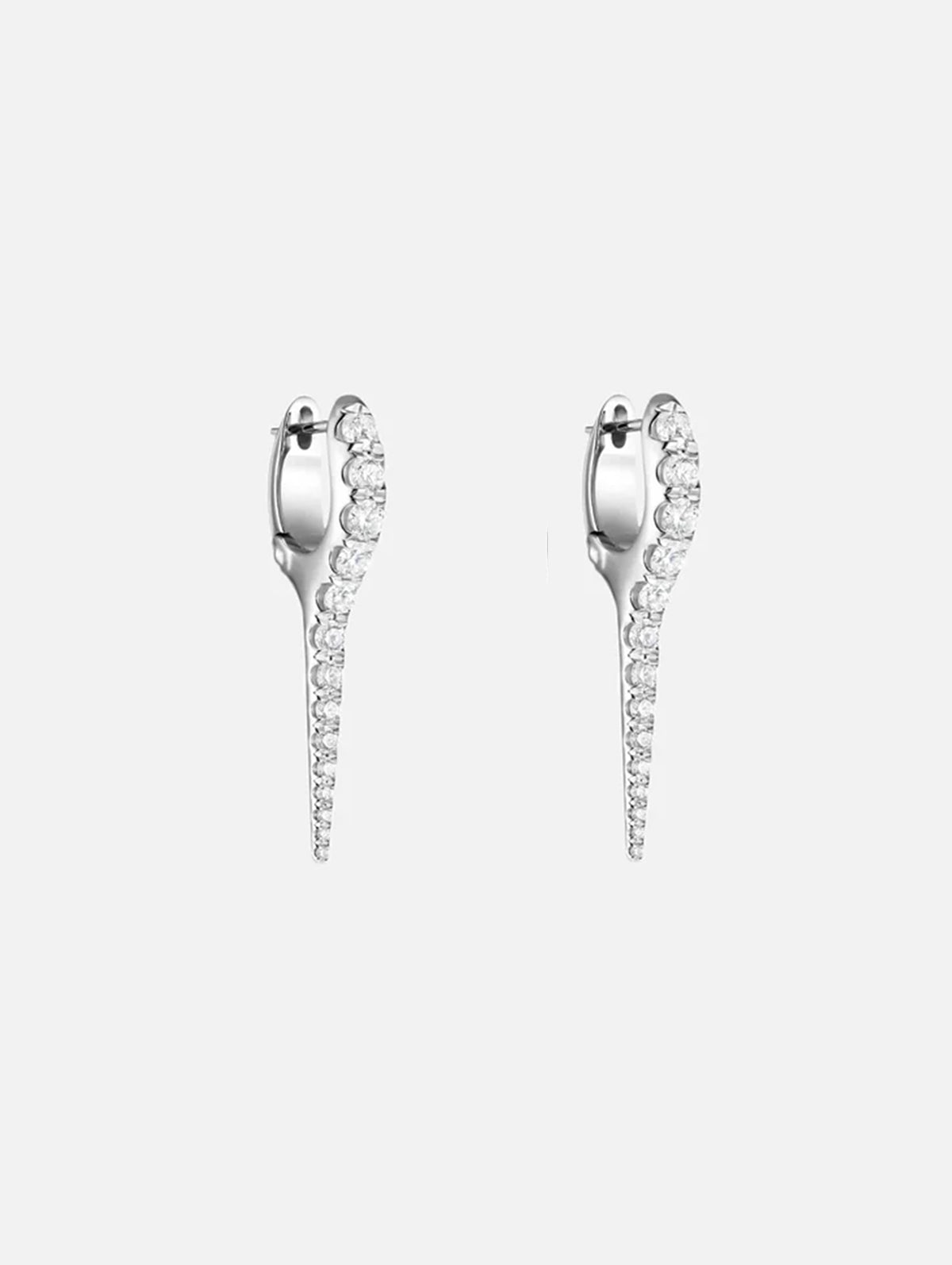 Small Lola Needle Earrings,MELISSA KAYE,WHITE GOLD,Image 1