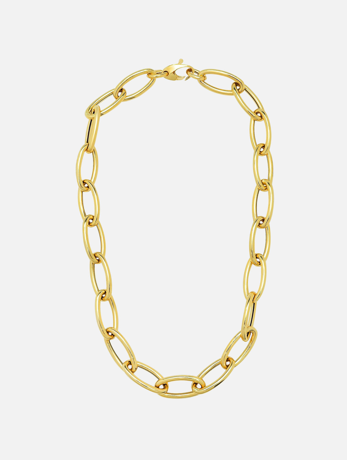 Jumbo Link Necklace,SHYLEE ROSE,YELLOW GOLD,Image 1