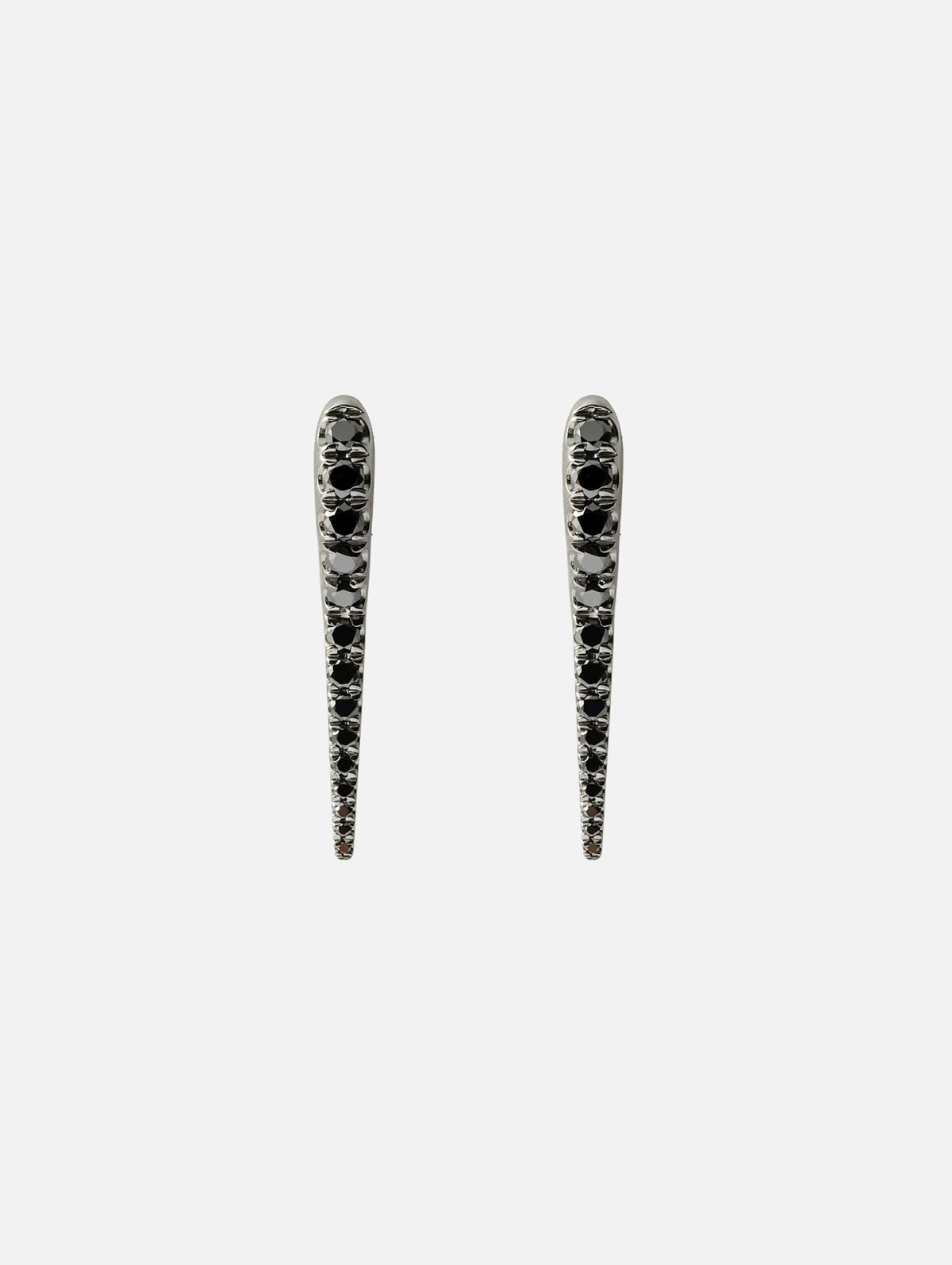 Small Lola Needle Earrings,MELISSA KAYE,BLACK GOLD,Image 3