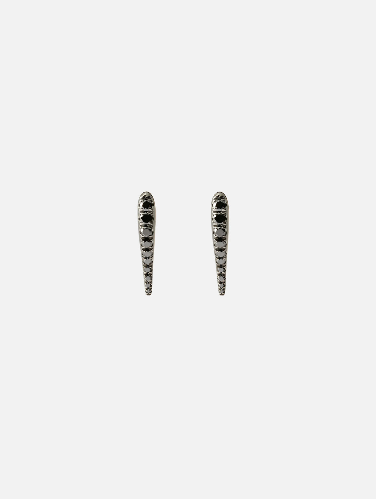 Mini Lola Needle Earrings,MELISSA KAYE,BLACK GOLD,Image 3