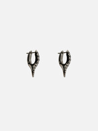 Mini Lola Needle Earrings,MELISSA KAYE,BLACK GOLD,Image 1