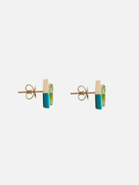 Peridot and Diamond Twinkle Studs,EMILY P WHEELER,YELLOW GOLD,Image 4