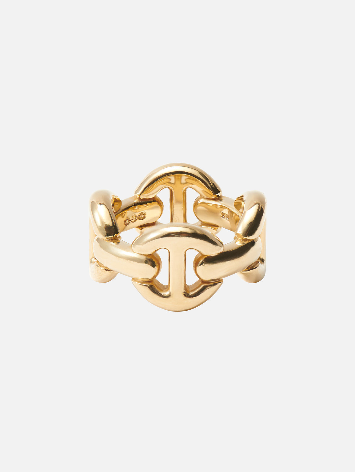 Quad Link Ring,HOORSENBUHS,YELLOW GOLD,Image 1