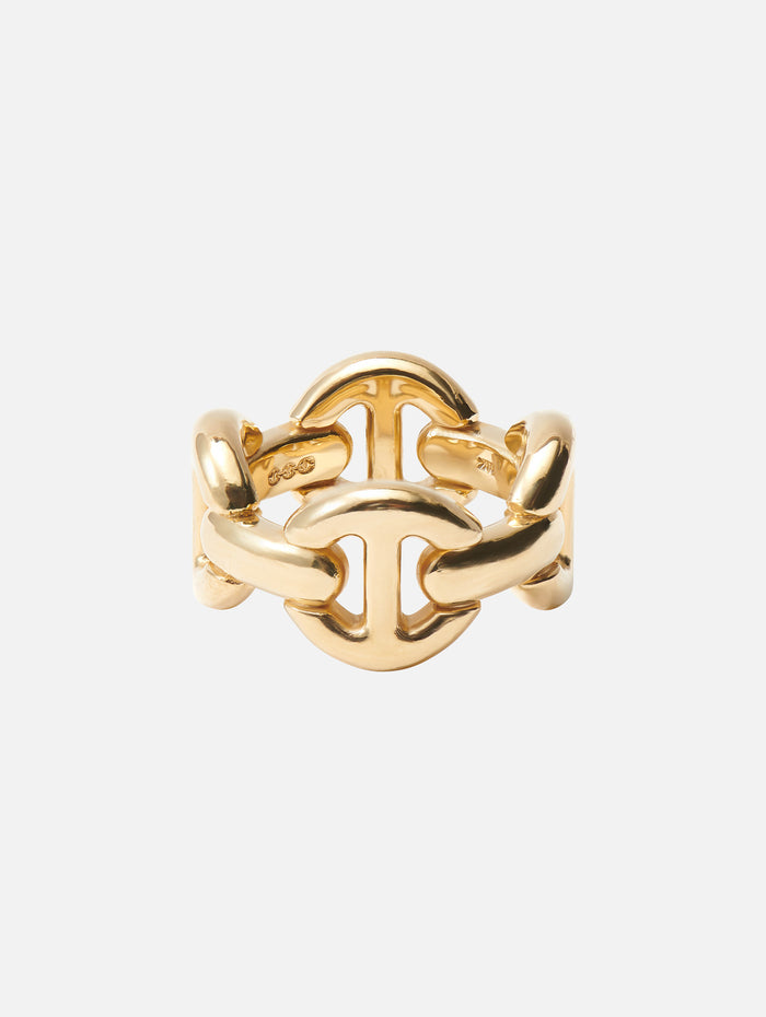 Quad Link Ring,HOORSENBUHS,YELLOW GOLD,Image 1