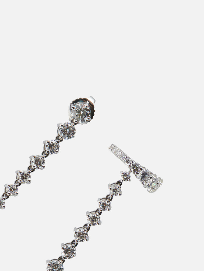Sadie Earring,MELISSA KAYE,WHITE GOLD,Image 1