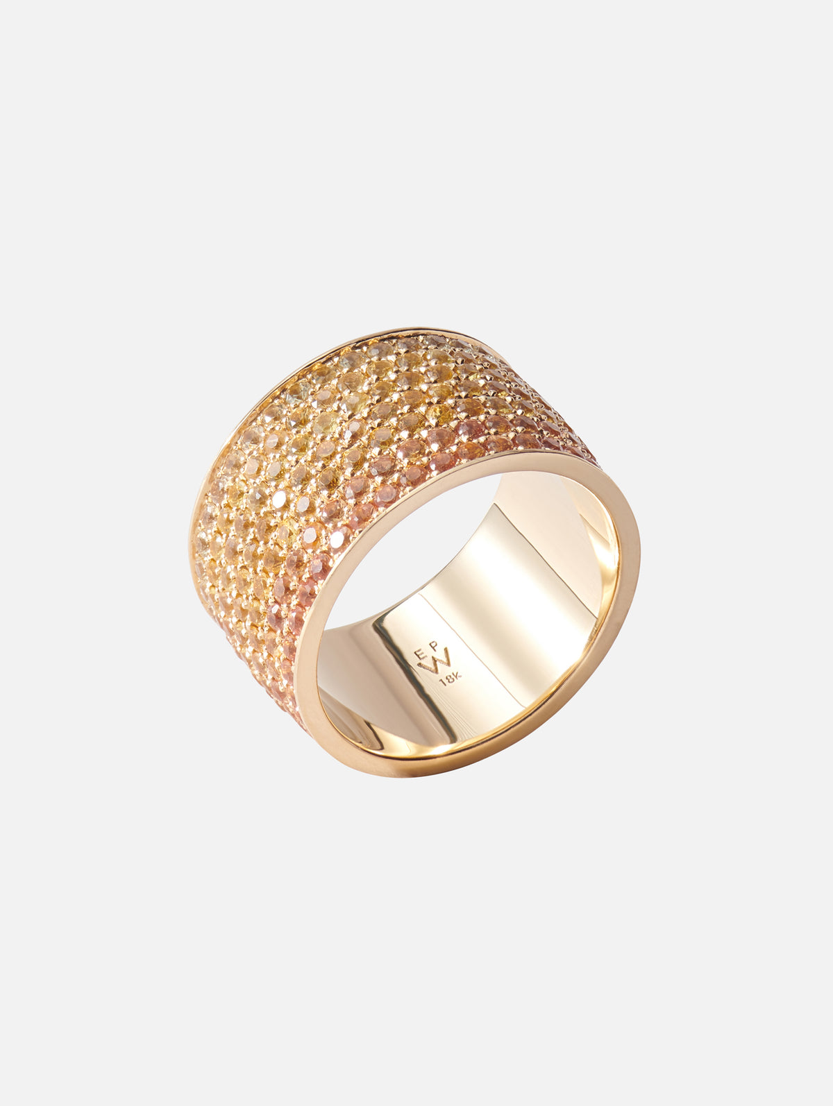 Sunrise Ombre Cigar Ring,EMILY P WHEELER,YELLOW GOLD,Image 3
