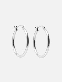 1" Skinny Hoops,SHYLEE ROSE,WHITE GOLD,Image 1