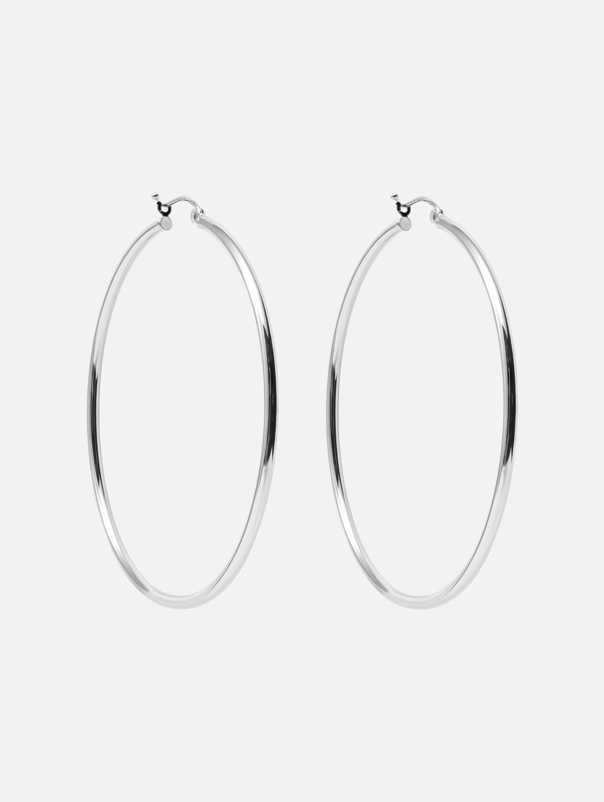 2" Skinny Hoops,SHYLEE ROSE,WHITE GOLD,Image 1