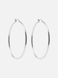 2" Skinny Hoops,SHYLEE ROSE,WHITE GOLD,Image 1