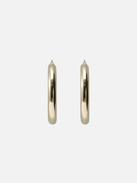 1" Wide Hoops,SHYLEE ROSE,YELLOW GOLD,Image 4