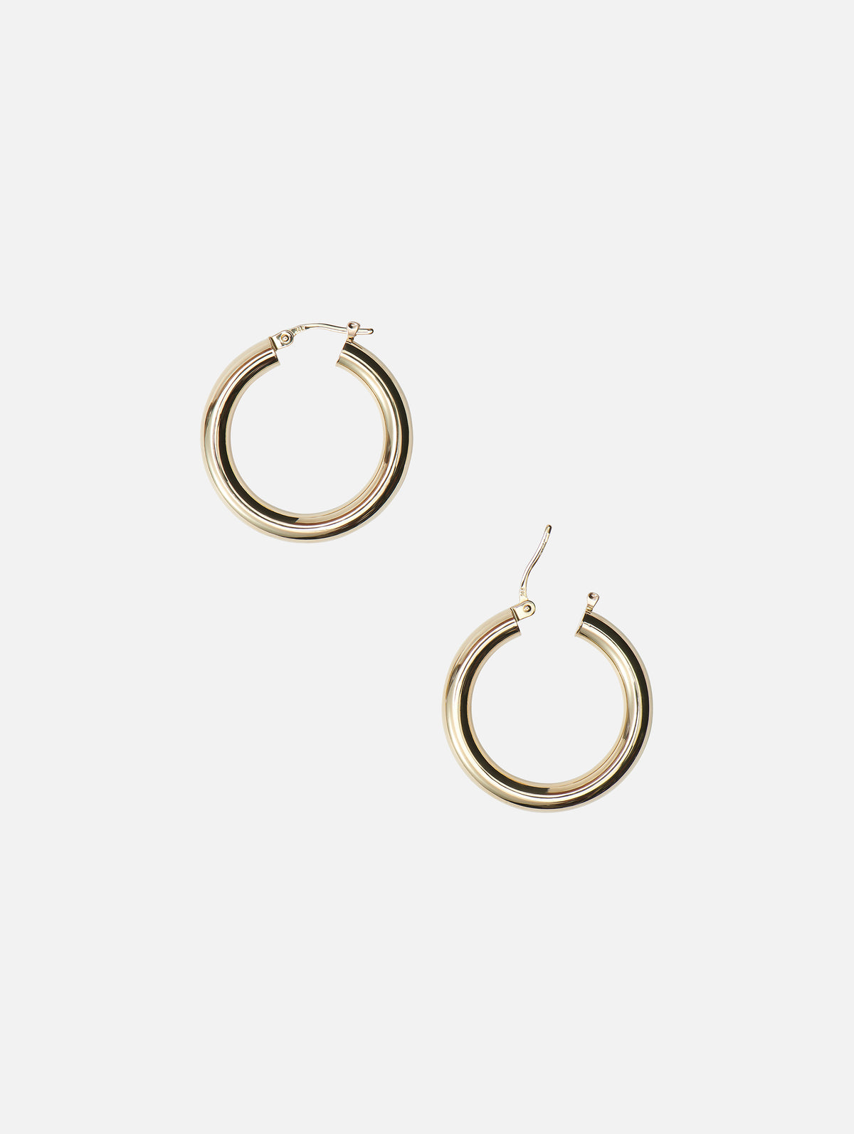 1" Wide Hoops,SHYLEE ROSE,YELLOW GOLD,Image 3