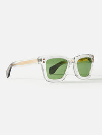 Model I Crystal Black Tip Eyewear,HOORSENBUHS,CRYSTAL/VINTAGE GREEN,Image 2