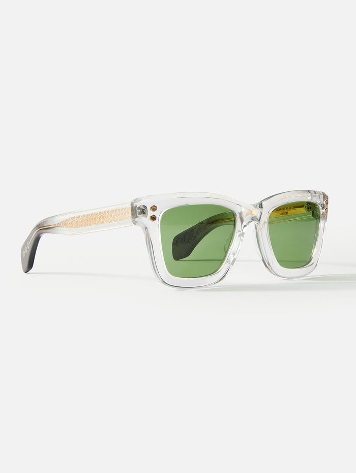 Model I Crystal Black Tip Eyewear,HOORSENBUHS,CRYSTAL/VINTAGE GREEN,Image 1