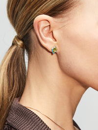Peridot and Diamond Twinkle Studs,EMILY P WHEELER,YELLOW GOLD,Image 2