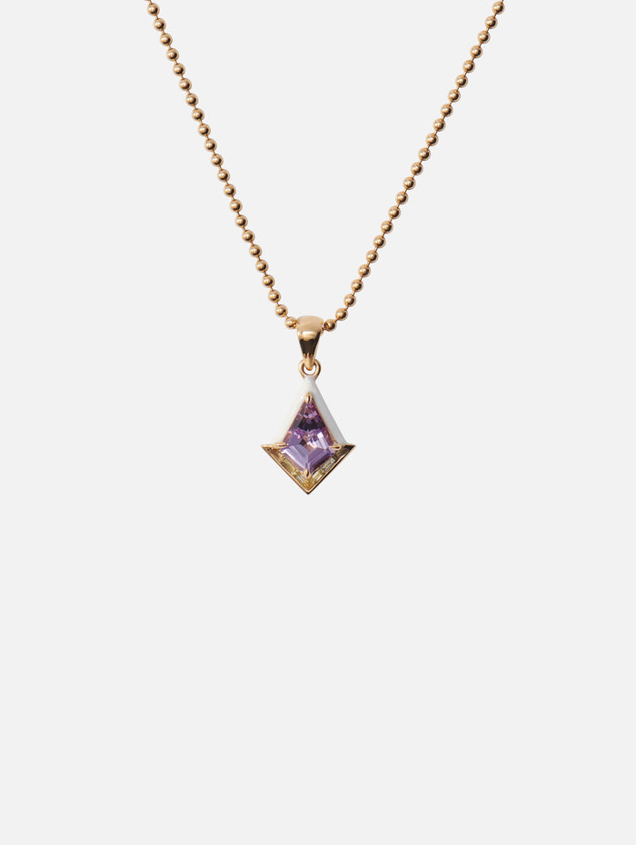 Amethyst and Lemon Quartz Twinkle Necklace,EMILY P WHEELER,ROSE GOLD,Image 1