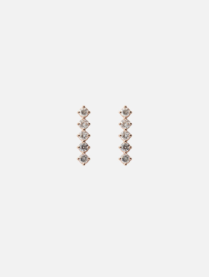 5 Diamond Studs,SHYLEE ROSE,ROSE GOLD,Image 1