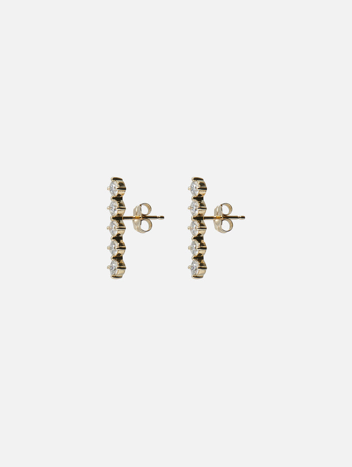 5 Diamond Studs,SHYLEE ROSE,YELLOW GOLD,Image 1