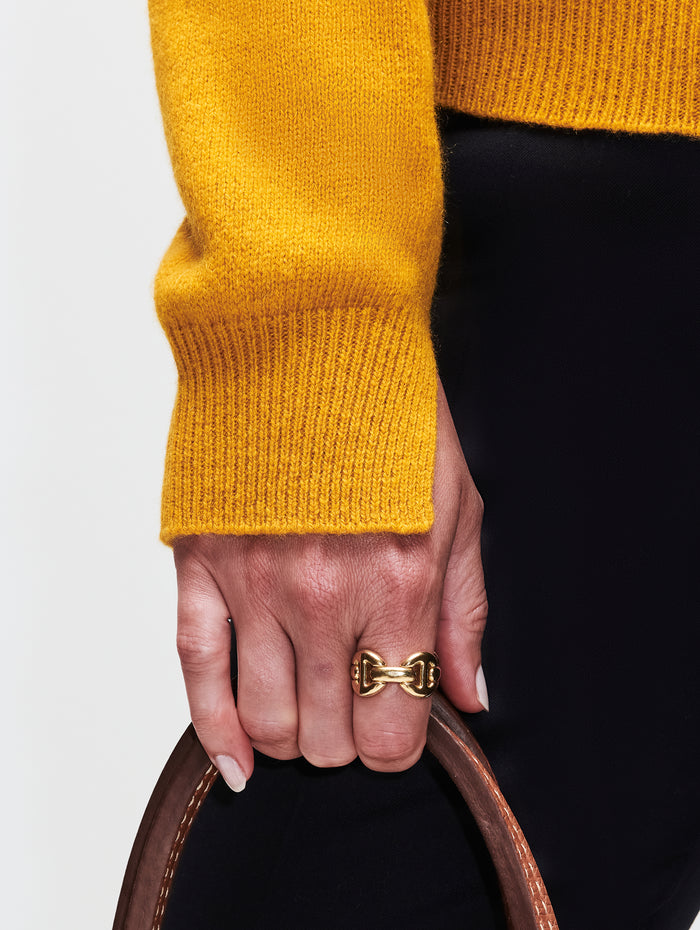Quad Link Ring,HOORSENBUHS,YELLOW GOLD,Image 1